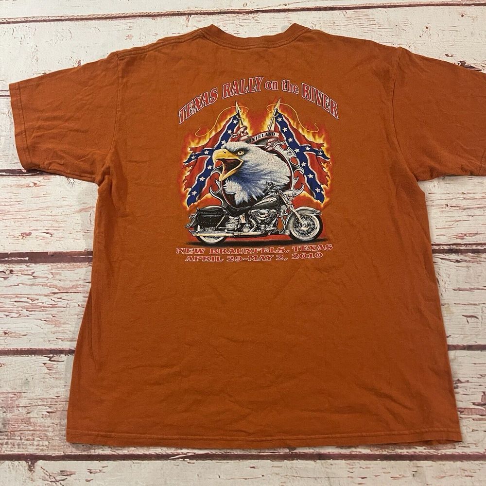Texas Rally On The River T Shirt Size‎ XL Men's Motorcycle New Braunfels